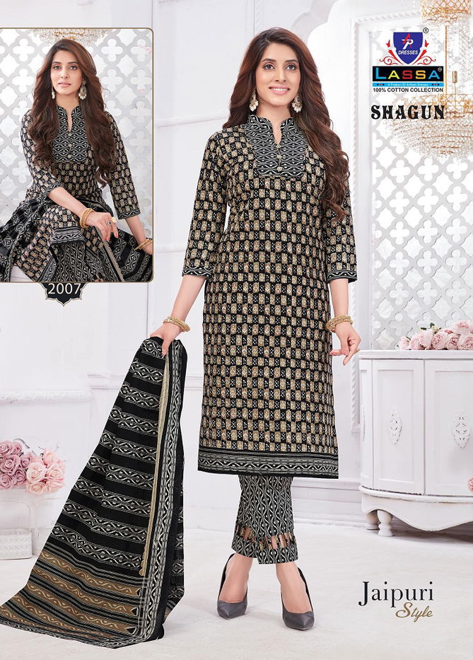 Shagun Jaipuri Style Vol 2 By Lassa Printed Cotton Dress Material Wholesale Shop in Surat